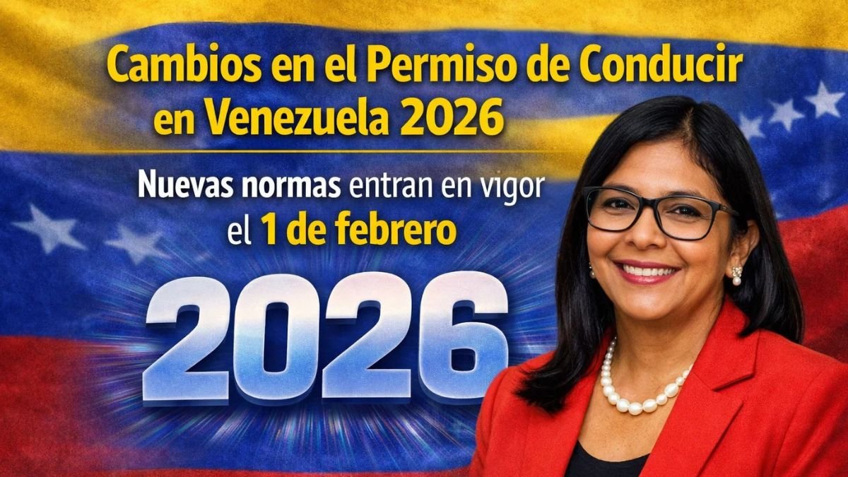 Cambios en el permiso de conducir en Venezuela 2026 – Nuevas normas entran en vigor el 1 de febrero
